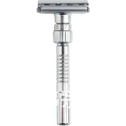 New Adjustable Double Edge Razor Classic Men Shaving Safety Razors Zinc Alloy Manual Shaver with Travel Box