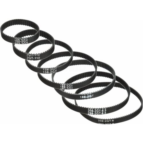 Rubber RepRap GT2 Timing Belt 6mm wide 2mm pitch 2GT for Pulley 3D Printer CNC