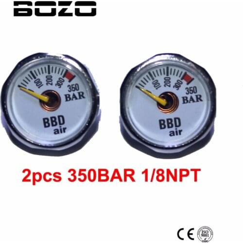 Paintball Accessories Hand Pump Airsoft PCP AirGun Mini Manometer 350bar 1/8NPT gauge 2pcs free shipping