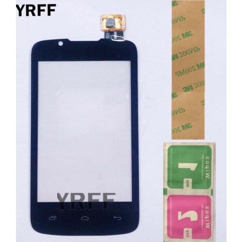 Touch Screen Panel For Fly IQ436 Era Nano 3 Fly iq 436 Touchscreen Front Glass Lens Touch Panel Sensor Digitizer 3M Glue Wipes