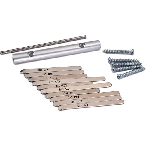 Steel 10 Keys Kalimba African Mbira Thumb Piano DIY Kit Percussion Instruments Accessories
