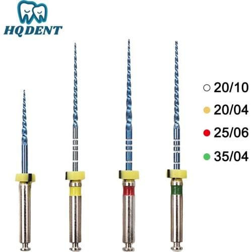 Dental Heat Activation Root Canal Niti Blue Rotary Endodontic Files Endo Files Dentistry Tools 04 06 Taper