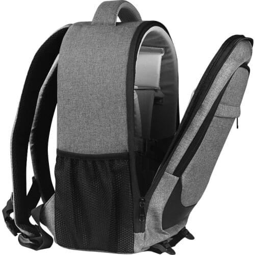 Photo Video Shoulders Soft Padded Bag DSLR Waterproof Shockproof Shoulders Camera Backpack 15.6' Laptop Bag for Canon Nikon Sony