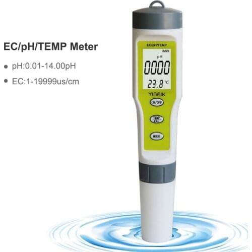 Three-in-one test pen ph value water quality test pen pool home detection pH conductivity not include battery