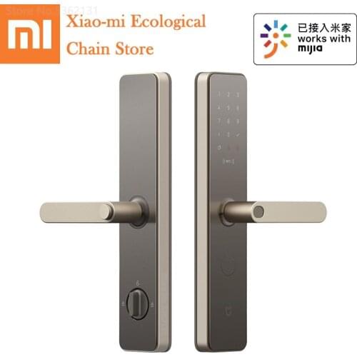 Xiaomi Mijia Smart Door Lock Fingerprint Password NFC Bluetooth-compatible Unlock Detect Alarm Security Smart Lock Mi Home APP