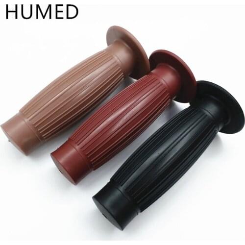 Universal 7/8'' 22MM 3 colors available hot retro cafe racer parts rubber motorbike grip for handlebar motorcycle handle grips