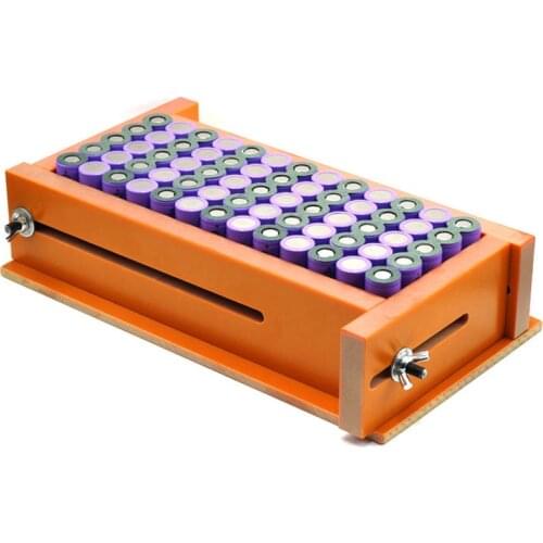 Thickened 6*13meticulously manufactured 18650 lithium battery spot welding fixture fixture lithium battery assembly fixture