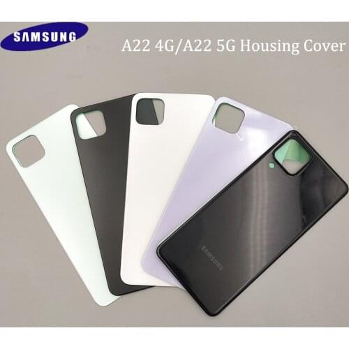 SAMSUNG Galaxy A22 4G 5G A225 A226 Back Plastic Battery Cover Rear Door Housing Case For SAMSUNG A 22 a22 4g 5g Back Cover &Logo