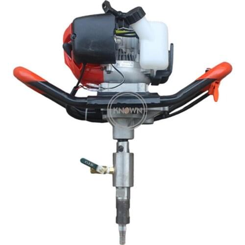 Earth Soil Sampling Driling RIg Auger Machine Engine Position Tree Planting Post Hole Digging Machine With Hand Rack