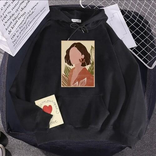 Ladies Printing Graphic Comics Female Hoodie Harajuku Fleece Hooded 2021 Creativity Casual Hoody Hip Hop Gothic Woman Hoodies