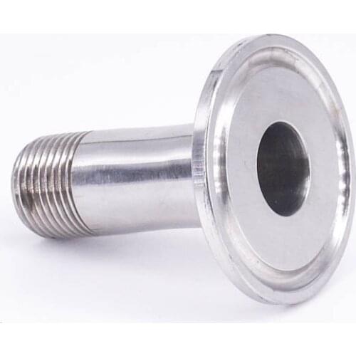 1/2" BSPT Male x 1" Tri Clamp Ferrule SUS 304 Stainless Steel Sanitary Coupler Pipe Fitting Homebrew Beer