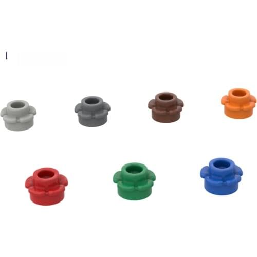 10PCS MOC Bricks 24866 1x1 Five Petal Parts DIY Flower High-TechParts Compatible Brand Educational Parts Toys For children