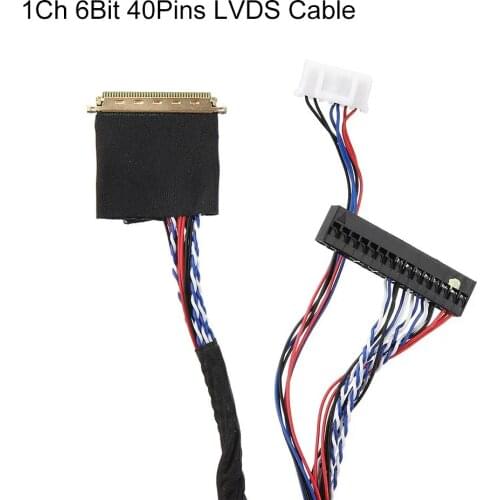 10Pcs/Lot 1 Channel 6 Bit 40P LED LVDS Screen Cable LP140WH1 screen cable 0.5mm Pin Pitch for LED display panel