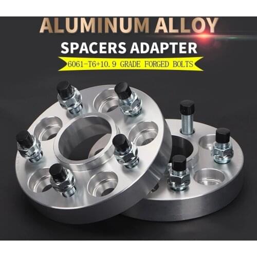 2PCS 5x108 25/30mm 65.1mm Aluminum Wheel Spacer Adapter suitable for Volvo Series 240,700,850,960,C70,S60,S70,S80 AUTO Parts