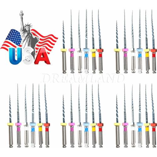 5 Kits SANDENT Dental Endodontics Niti Files SX-F3 Size 25MM Mixed Engine Use