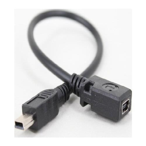 500pcs/lot USB Mini 5 Pin male to Mini 5pin female data Adapter leads cord Cable Wholesale