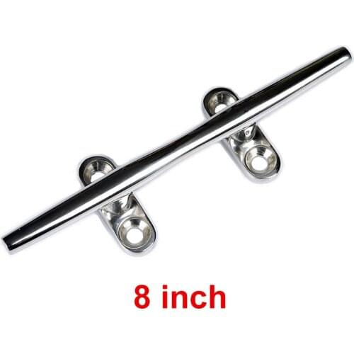 8 Inch High Quality 316 Stainless Steel Marine Boat Hollow Base Cleat Heavy Duty Boat Hollow Base Cleats for Marine Yacht Boat
