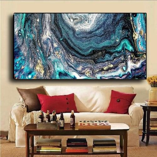 Large size 5d diy diamond painting abstract watercolor landscape full mosaic square round embroidery needlework Home decor