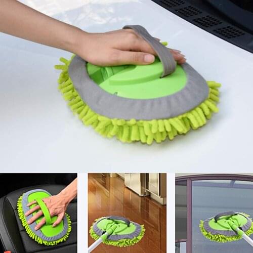 Car products Car 360 Degree Spin Wet Mop Head Microfiber Auto Cleaning Mop Head Refill for Car and Home washing accessories