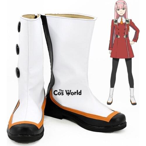 DARLING in the FRANXX ZERO TWO CODE:002 Anime Customize Cosplay Flat Shoes Boots