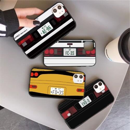 Japan Anime Initial D Car Taillight AE 86 Case For Samsung Galaxy S21 S20 FE Note 20 Ultra S10 S10e S9 S8 Lite Plus Pro 2020 Bag