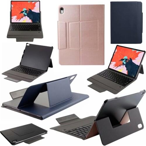 Russian/Hebrew/Spanish Slim Wireless Bluetooth Keyboard Case Stand Leather Smart Funda Cover For Apple iPad Pro 12.9 2018 12.9"