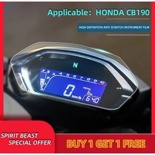 Spirit Beast Motorcycle speedometer TPU Scratch Protection Film Dashboard Screen Instrument Stickers For Honda CB190R CB190X