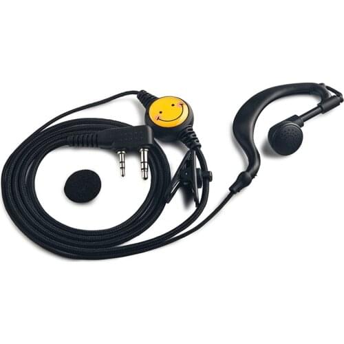 Walkie Talkie Headset In-ear Smile Earpiece B9 For Kenwood TYT Baofeng UV-5R BF-888S CB Radio Accessories