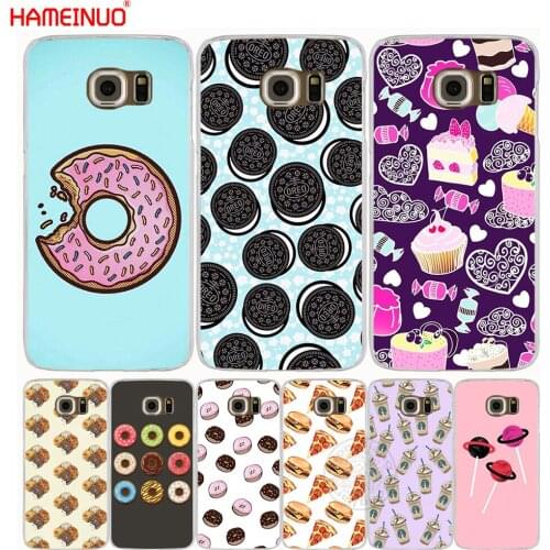 HAMEINUO Snacks Cookie Pizza Biscuit cell phone case cover for Samsung Galaxy S7 edge PLUS S8 S6 S5 S4 S3 MINI