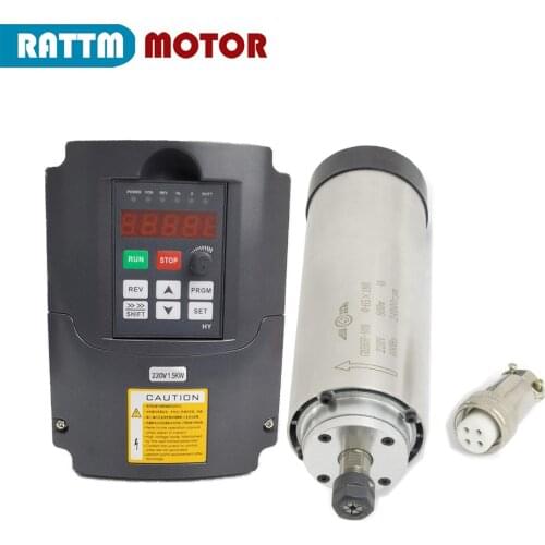 Quanlity Air cooled spindle Kit 800W ER11 220V Spindle motor runout-off 0.01mm with 1.5KW 220V Inverter VFD
