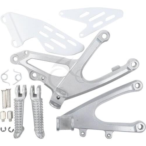 Front Rider Footrests Foot pegs Bracket Set For YAMAHA YZF R1 2007-2008 07 08