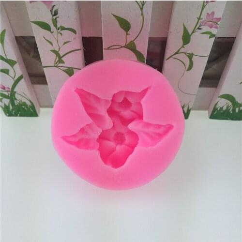 Lotus Trumpet Shape Random Color Candy Decoration Reusable Multi Purpose DIY Baking Tool Fondant Soap Mold Kitchen Supplies