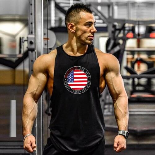 Muscleguys Gym Wear Clothing Workout Stringer Tank Top Mens Fashion Singlets Bodybuilding Tops and Fitness Sleeveless Shirt