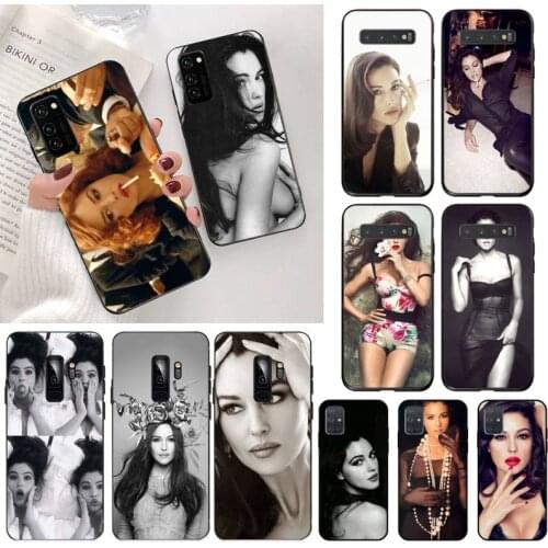 Sexy smoking girl Monica Bellucci Soft Silicone Phone Cover for Samsung S20 plus Ultra S6 S7 edge S8 S9 plus S10 5G lite 2020
