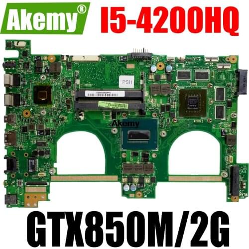 N550JV Laptop motherboard For Asus VivoBook N550JK N550JX Q550JV G550JK original mainboard I5-4200HQ GTX850M/2G