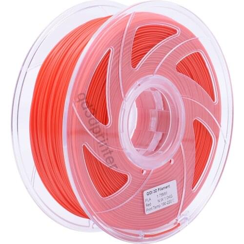 QIDI TECH High Quality 3D Printer Filaments PLA 1.75mm red colour 1kg