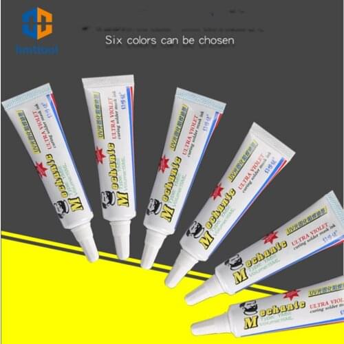 15ml MECHANIC YM56 Solder Mask UV Photosensitive Inks Green/Red/Blue/Yellow/Black/White Solder Paste Flux For BGA PCB Repair