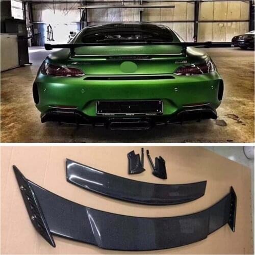 High quality Carbon Fiber Rear Trunk Spoiler Wing Fits For Mercedes-Benz AMG GT GTS GTR 2015 2016 2017 2018