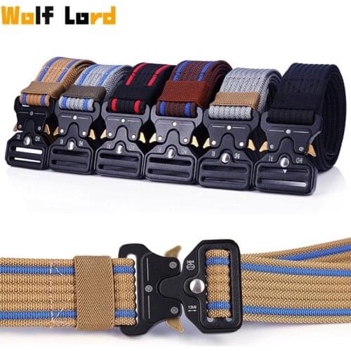 Unisex Tactical Belts Outdoor Sport Multifunctional High Quality Canvas Nylon Belt Men Female Male Army Military Hunting Belt