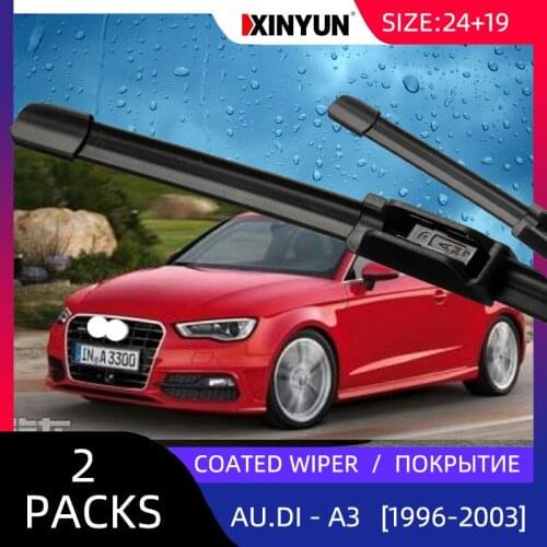Wiper LHD Front Coated Wiper Blades For Audi A3 (8L1) [1996-2003] Windshield Windscreen Front Window 21"+19"