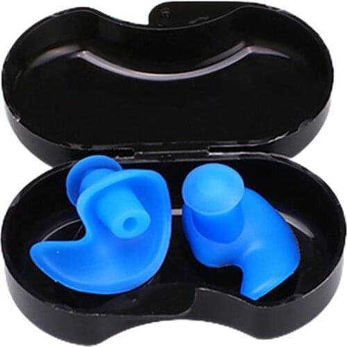 1 Pair Silicone Swimming Ear Plugs Waterproof Reusable Ear Plugs Double Seal Out Water Earplugs For Swimming & Surfing