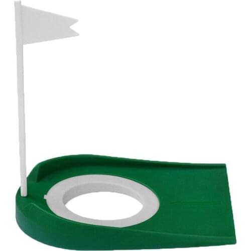 Indoor Golf Putting Cup With Hole Flag Training Putter Practice Aid Home Yard Outdoor Return Ball Training Trainer Aids Tool Toy