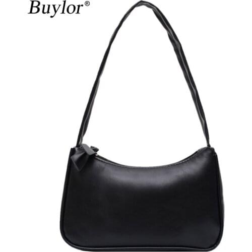 Buylor Women Vintage Totes Bags Fashion Trendy Retro Handbag Subaxillary Bag Female Shoulder Bag Casual Mini