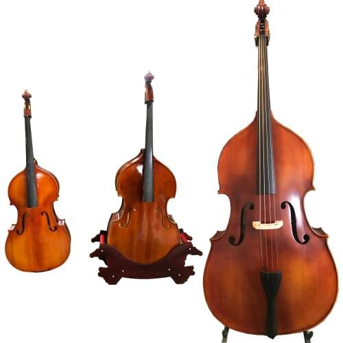 Solid Wood 1/8 1/4 1/2 3/4 Upright Double Bass with all Accessories Free Shipping High Grade Profasional