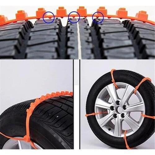 20PCS/Set Universal Anti-Slip Design Car SUV Plastic Winter Tyres Wheels Anti-skid Snow Chains Durable Car-Styling Snow Chains