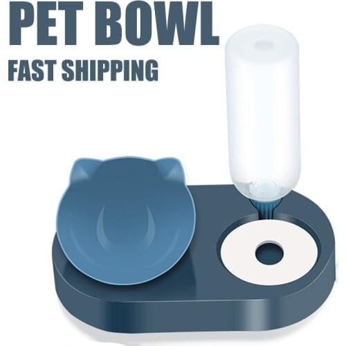 Universal Cat Bowl Dog Bowl Automatic Pet Drinking Fountain Water Dispenser Food Container Kitten Puppy Feeder Pet Supplies
