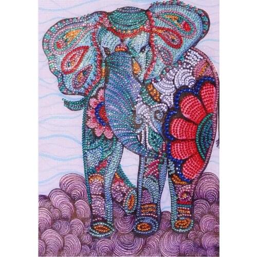 Special Shaped Diamond Painting 5D DIY Fat Elephant Animals Pattern Diamond Embroidery Cross Stitch Gift Home Decoration