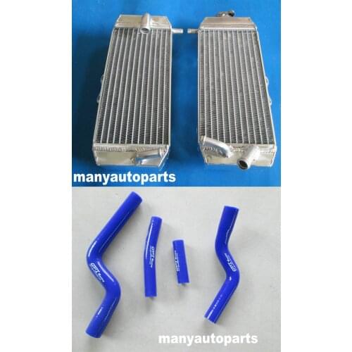 FOR YAMAHA YZF250 YZ250F YZF 250 2007 2008 2009 07 08 09 ALUMINUM RADIATOR AND BLUE HOSE