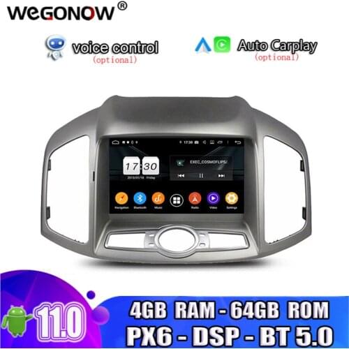 PX6 IPS Android10 Octa Core 4GB RAM 64GB Car DVD Player Wifi Bluetooth5.0 RDS RADIO GPS map For Chevrolet Capativa 2012-2016