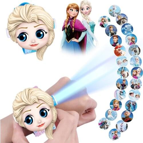 Frozen 2 Projection Watch Disney Princess Elsa Projection Watch Childrens Cartoon Toy Mickey Mouse Mickey Minnie Watch
